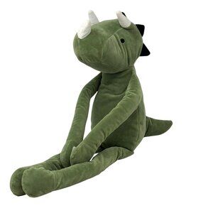PILLOWFORT Green Dinosaur Plush Pillow Long Arms Legs Triceratops Target